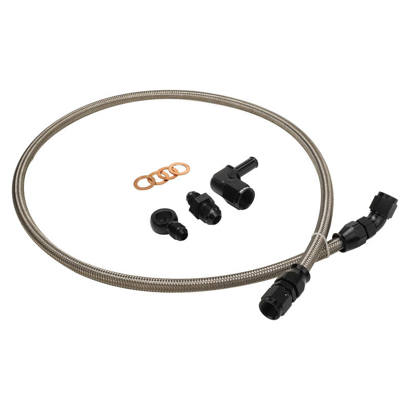 Proflow PFEOSFDTBO-WL Turbo Water Line Feed Kit Stainless Braided Hose For Ford Falcon Barra BA/BF/FG XR6 Turbo