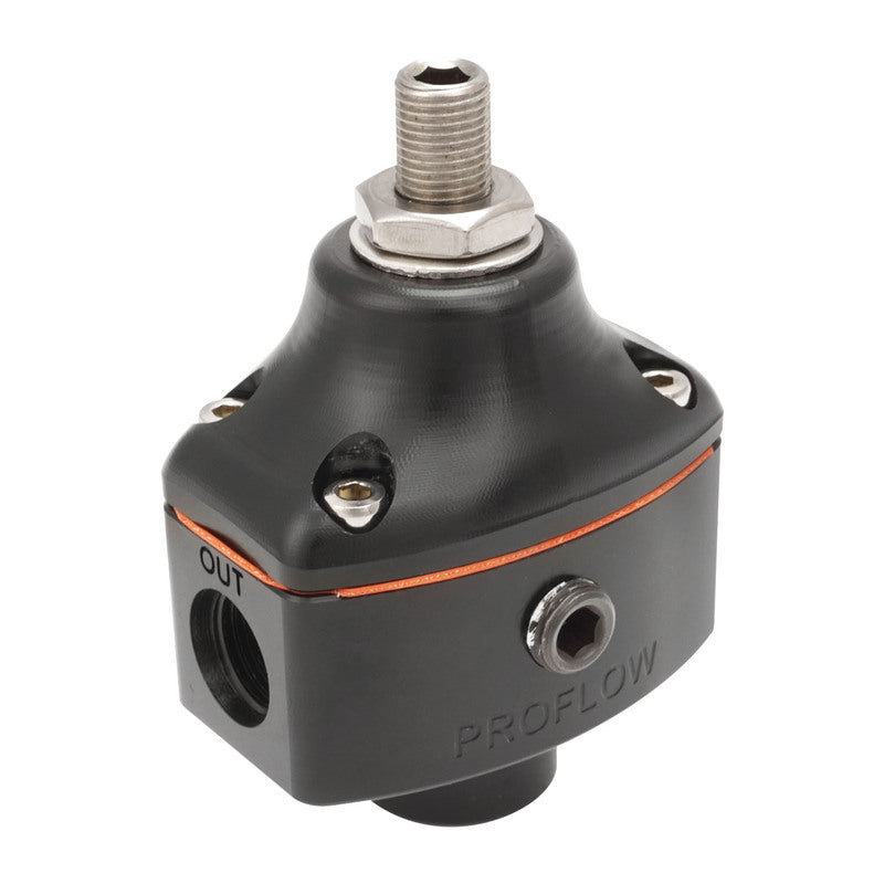 Proflow PFEFS13220 Fuel Pressure Regulator Carburettor Series II 3-10 PSI 2-Port -06AN Billet Aluminium Universal