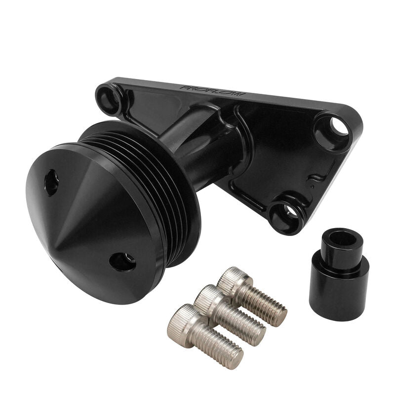 Proflow PFEPSB-100LSBK Power Steering Delete Idler Bracket Kit For Holden Commodore LS VT-VZ VE-VF Billet Aluminium Black