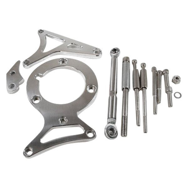 Proflow PFE-R4306 Alternator & Power Steer Bracket Kit Aluminium Polished SB For Ford 79-on