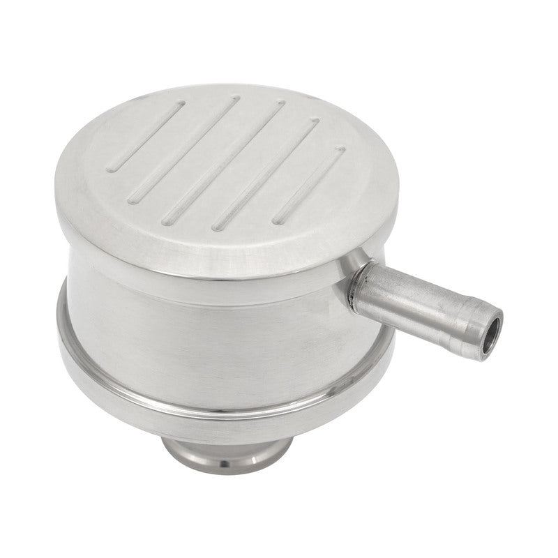 Proflow PFE-R8496 Breather Cap Push-In with Tube Ball-Milled ,Polished Aluminum