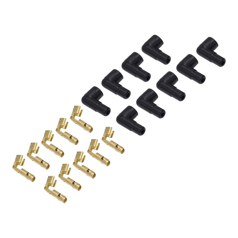 Proflow PFE-LSDCBTKT SuperMax Wire 90 Degree Socket Distributor Cap Boots & Terminals 9 Boots 10 Terminals Kit