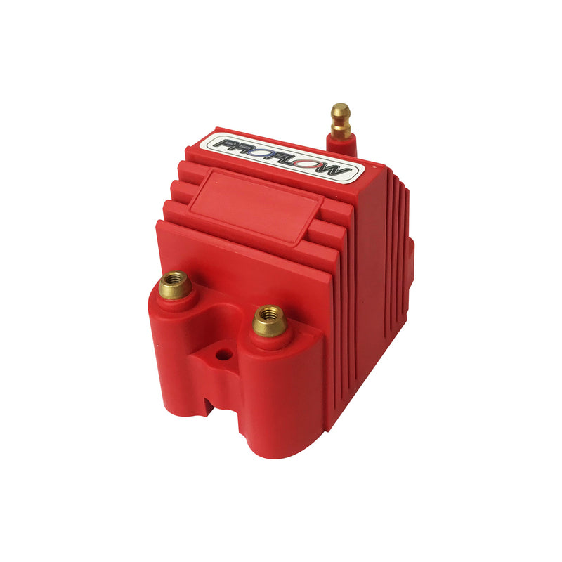 Proflow PFEIC8207 Ignition Coil Power Striker SS E-Core Square Epoxy Red 40 000 V Each