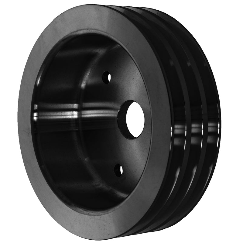 Proflow PFEP8858BK Pulley V-Belt Crankshaft SB Chev Short Water Pump 3-Groove Black Aluminium