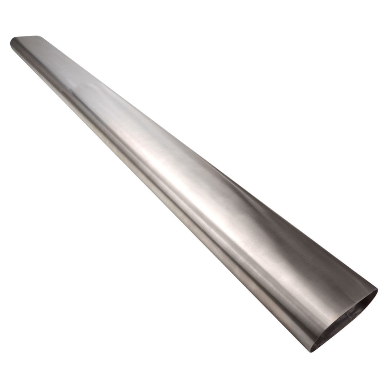 Proflow PFESS-OVT300 Oval Exhaust Tubing Straight 3.00'' Nominal Diameter 96x40mm Stainless Steel 1 meter Length
