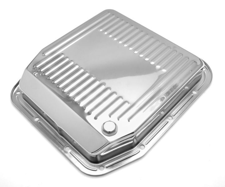 RTS RTS70600CH Transmission Pan Deep Steel Ribbed Chrome For Ford AOD