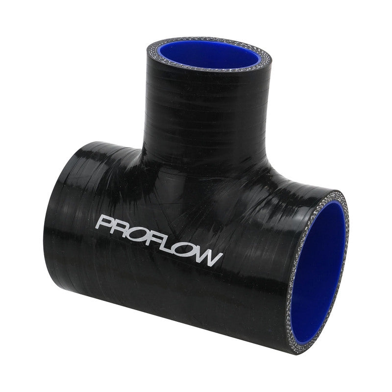 Proflow PFESTH150-300B Hose Tubing Silicone T-Hose 3.00'' x 1.50'' Side Leg 102x45mm Black