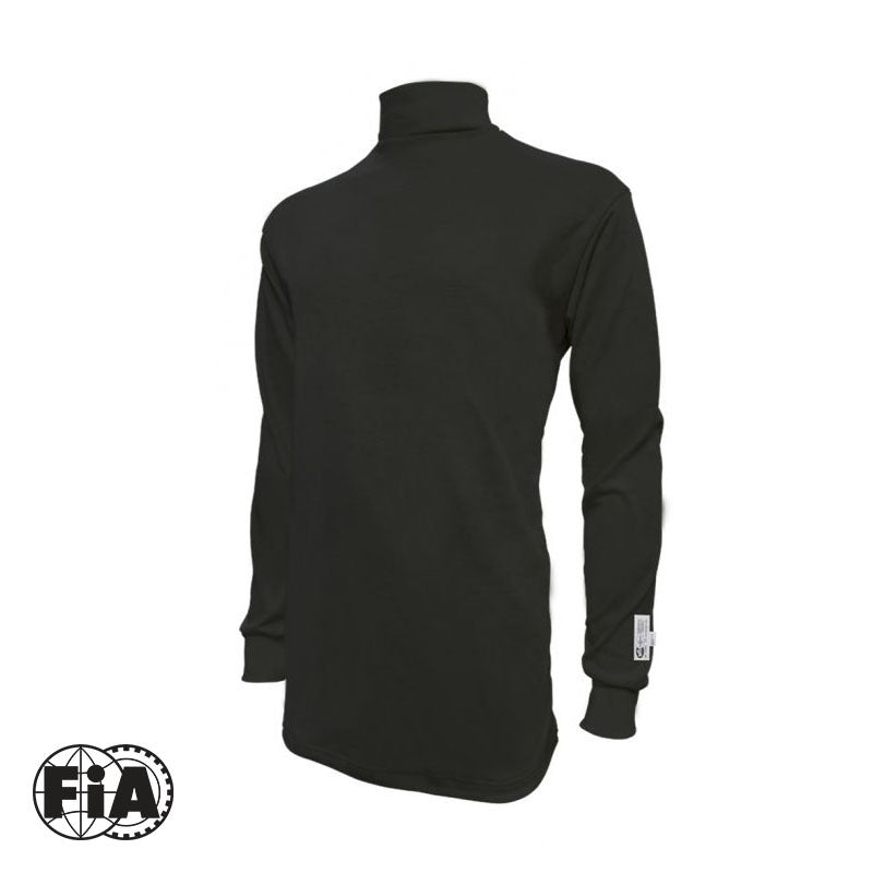 Proforce Safety PFS-4160-MBK Proforce Fire Retardant Underwear Shirt Full Length Nomex Black SFI 3.3/5 FIA 8856-2000 Men's Medium Each