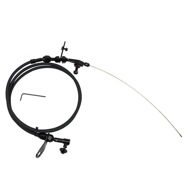 Proflow PFETCS5103-BK Automatic Transmission Black Braided Stainless Kickdown Kit Carburettor For Chrysler 904 Kit