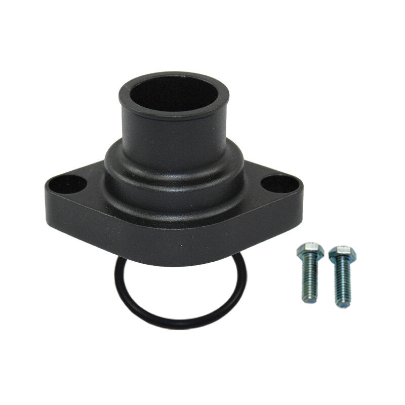 Proflow PFETH-R7287-OBK Aluminium Water Neck For Chevrolet Straight O'Ring Style Black Each