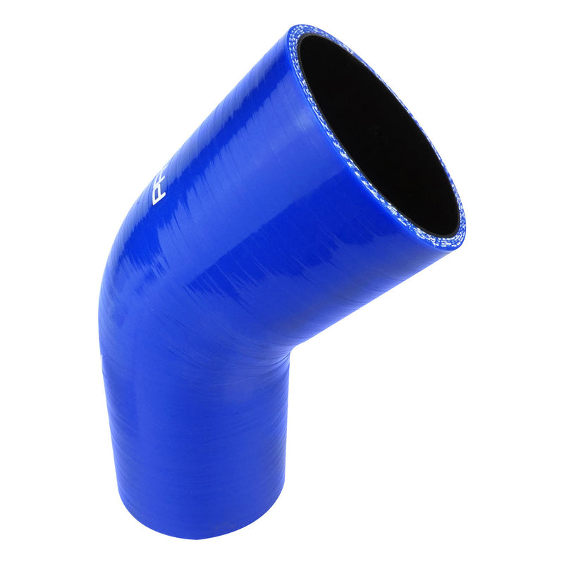 Proflow PFES202-150-250 Hose Tubing Air intake Silicone Reducer 1.50in. - 2.50in. 45 Degree Elbow Blue