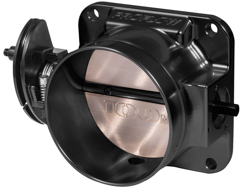 Proflow PFETBU100BK Throttle Body Universal 100mm Bore Size MPI Billet Aluminium Black Anodised