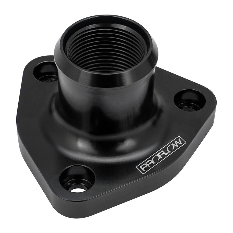 Proflow PFETH-817BK Water Neck Billet Aluminium Thermostat Housing For Nissan & Holden RB30 RB25 Black