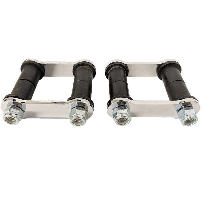 Proflow PFESK-003C Leaf Spring Shackle Kit Rubber Bushings 57mm Chrome