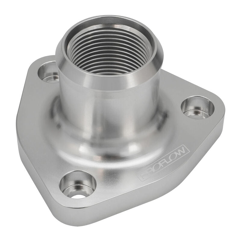 Proflow PFETH-817S Water Neck Billet Aluminium Thermostat Housing For Nissan & Holden RB30 RB25 Polished Silver