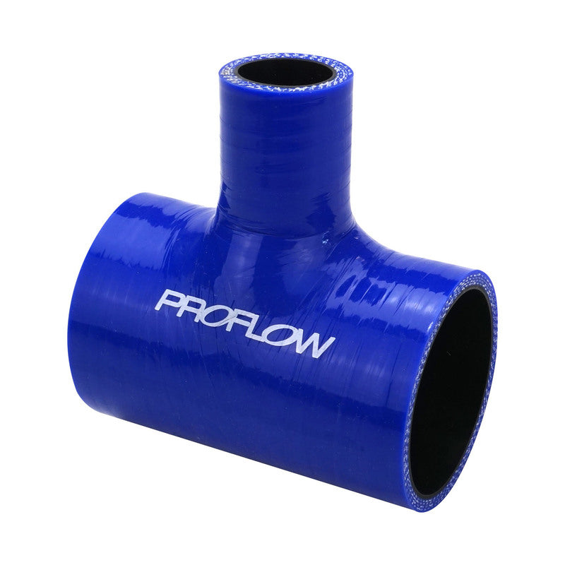 Proflow PFESTH150-250 Hose Tubing Silicone T-Hose 2.50'' x 1.50'' Side Leg 102x45mm Blue