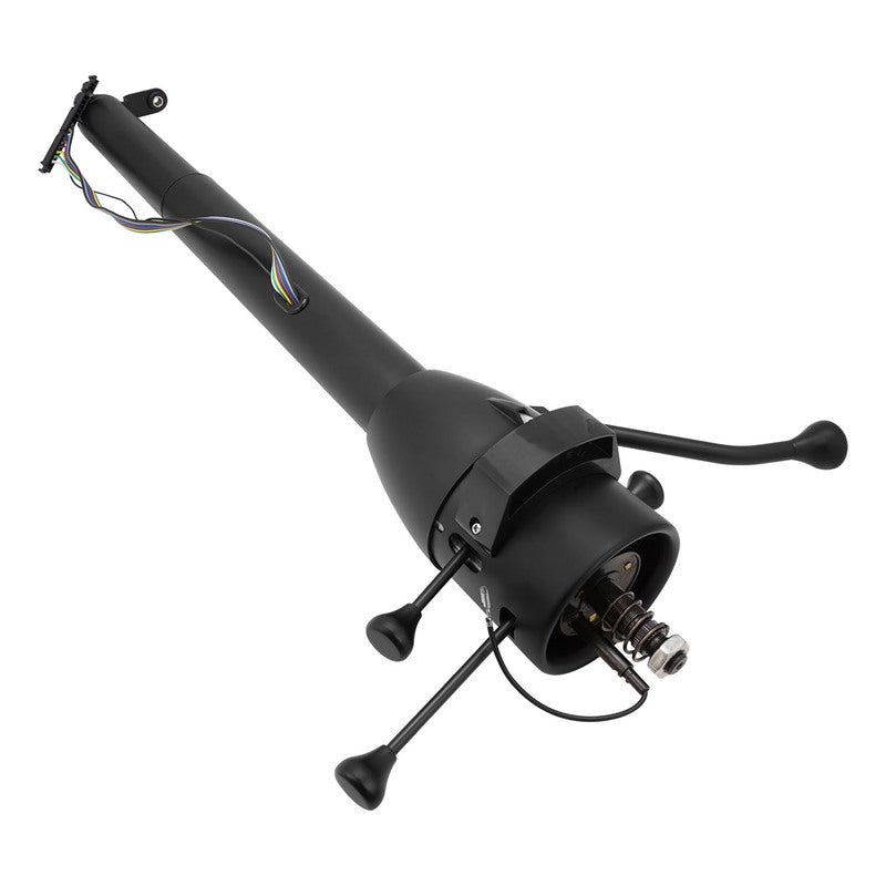 Proflow PFESTC-AUT30-BK Universal Steering Column Automatic Collapsible Column 5 Position Tilt 30" Long Black Powder Coat Kit