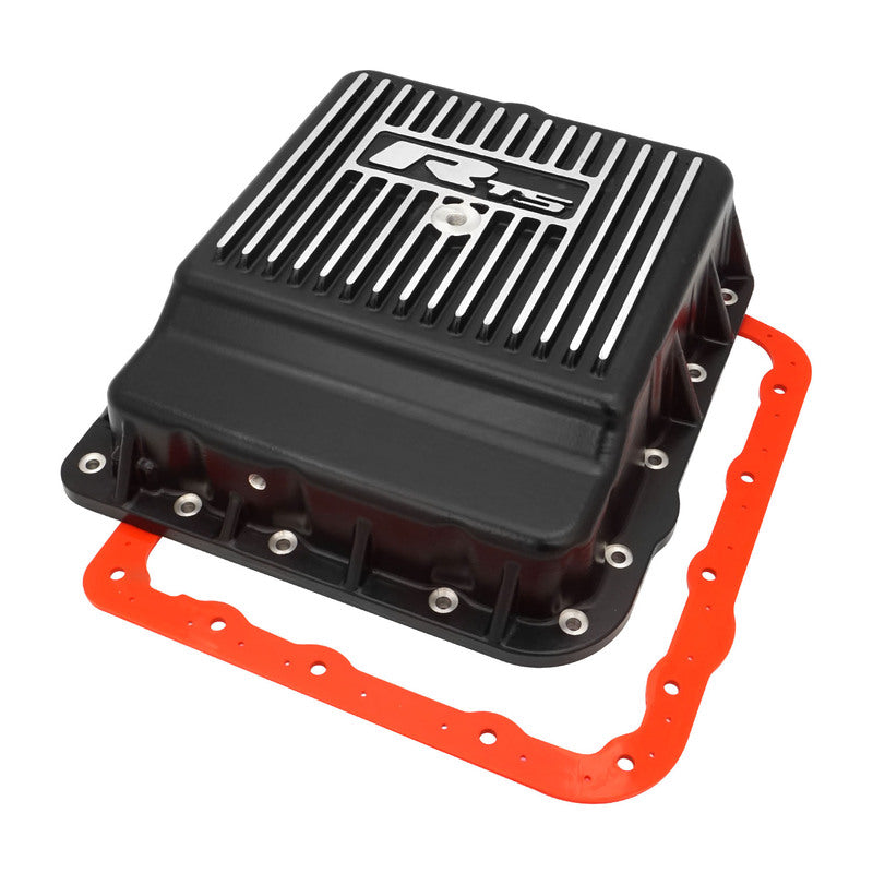 RTS RTS20800 Transmission Pan Deep Aluminium,Finned Black Powdercoat,GM Holden Commodore VN-On 700 R4 4L60 4L60E 4L65E Kit