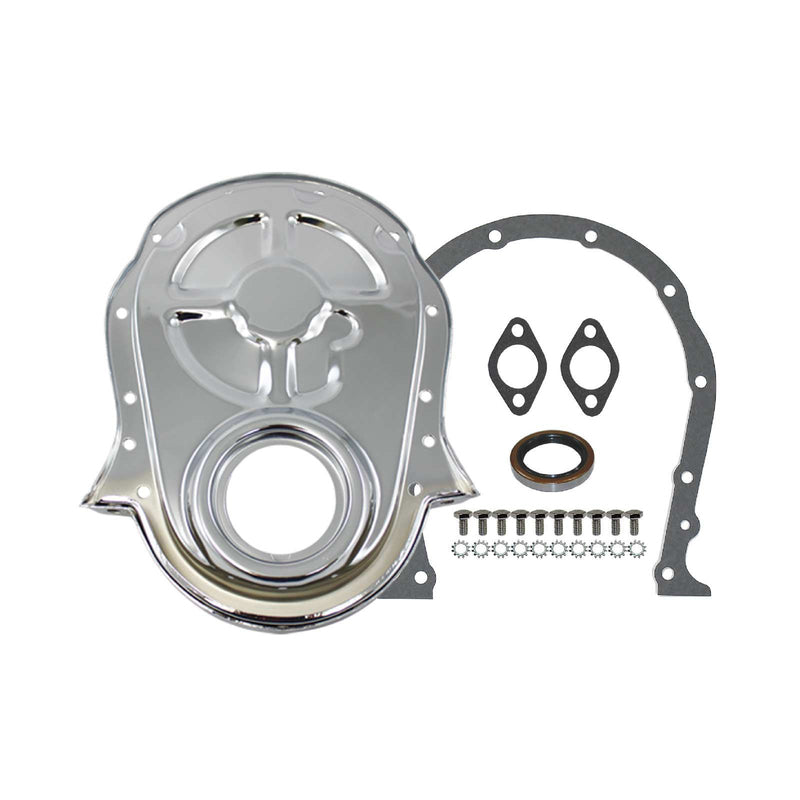 Proflow PFE-TC7221KIT Timing Chain Cover Kit For Chevrolet Big Block 396-454 with Seal / Gasket / Hardware (Chrome Steel)