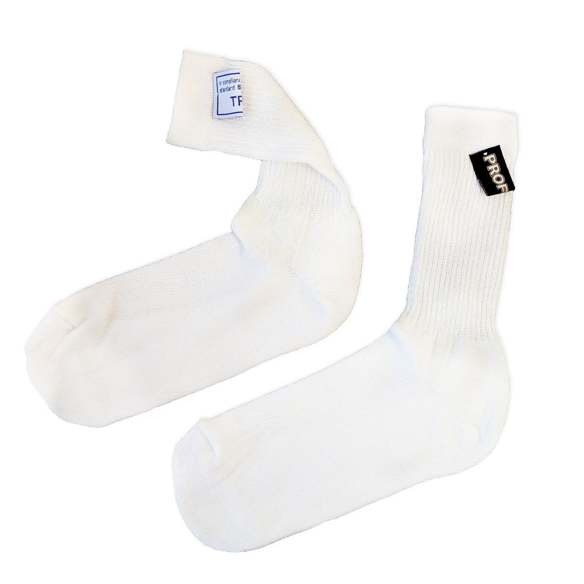 Proforce Safety PFS-4140-XL Proforce Fire Retardant Socks SFI 3.3 & FIA Rated Nomex White Mens X Large Pair