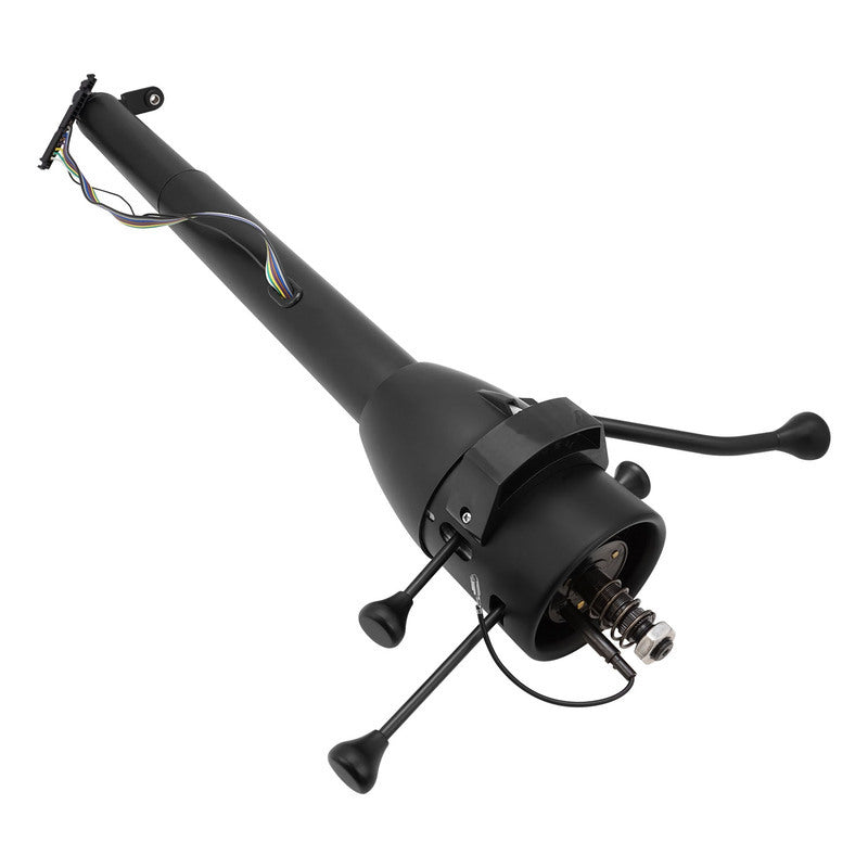 Proflow PFESTC-AUT28-BK Universal Steering Column Automatic Collapsible Column 5 Position Tilt 28" Long Black Powder Coat Kit