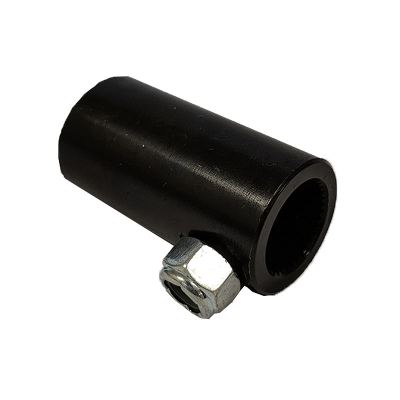 Proflow PFEUSC-004 Steering Shaft Coupler Steel 5/8in. -36 Spline To 3/4in. Round 2in. Overall Length Non Flex