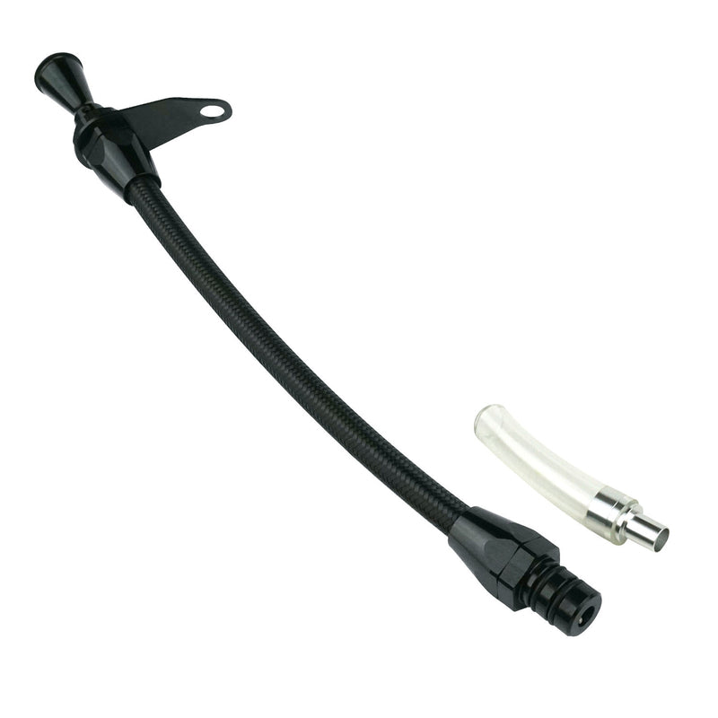 Proflow PFE-XTD-3727TM Transmission Dipstick Braided Stainless Black Billet Handle, Transmission Mount For Chrysler 727 Each