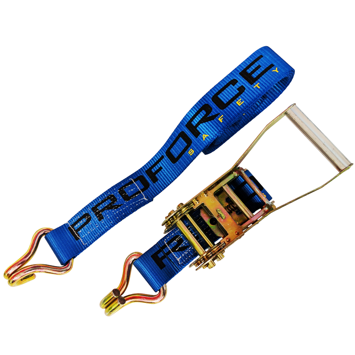Proforce Safety PFS-3508 Proforce Tie-Downs Straps Ratcheting 2 in. x 8 ft Short Handle Blue
