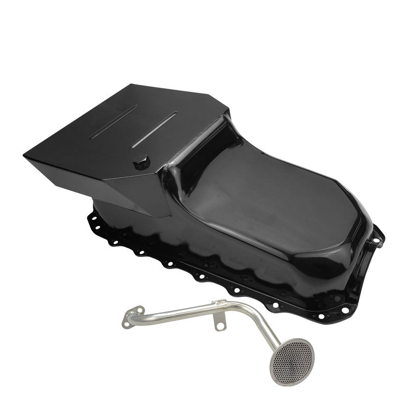 RTS RTS-2102KIT Oil Pan For Holden V8 253-308,5.0L,355 Stroker Steel Black 6.5 lt Capacity Commodore VB-VT Includes Matching -3317 Pick Up Kit
