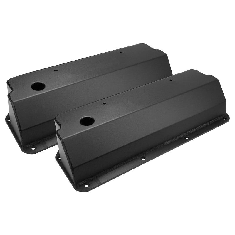 Proflow PFEVC-6345 Valve Covers Tall Fabricated Aluminum Black Powder Coated For Ford Small Block 302 351C Pair