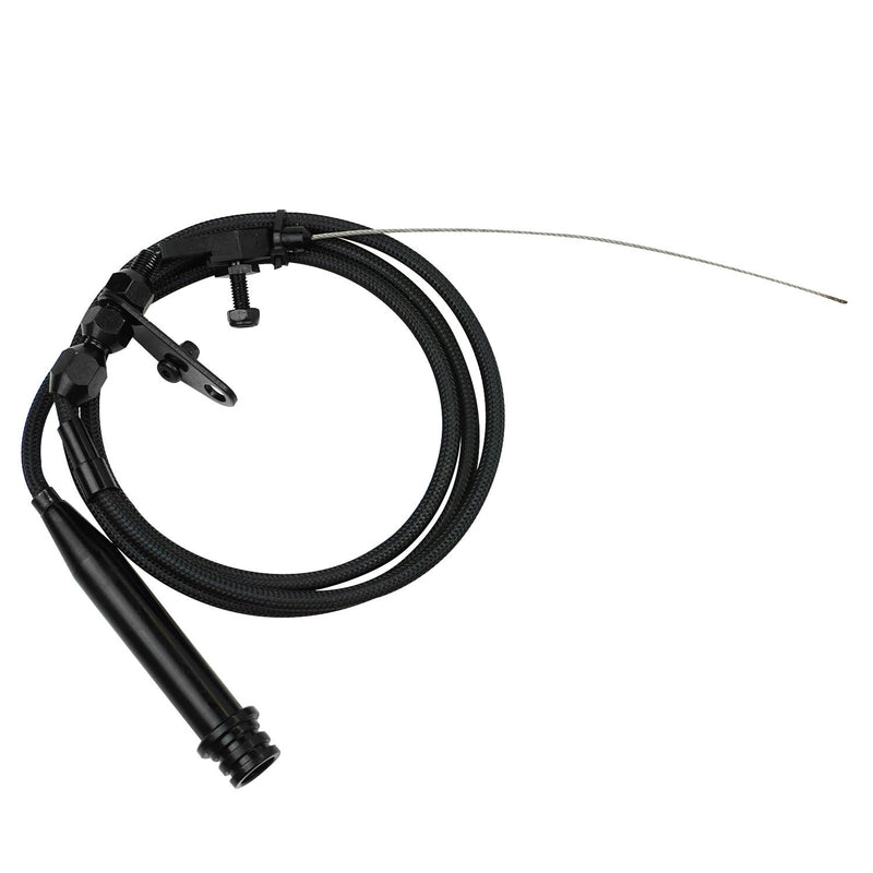 Proflow PFETCS6051-BK Automatic Transmission Black Braided Stainless Kickdown Kit Carburettor GM TH700 R4 Kit,