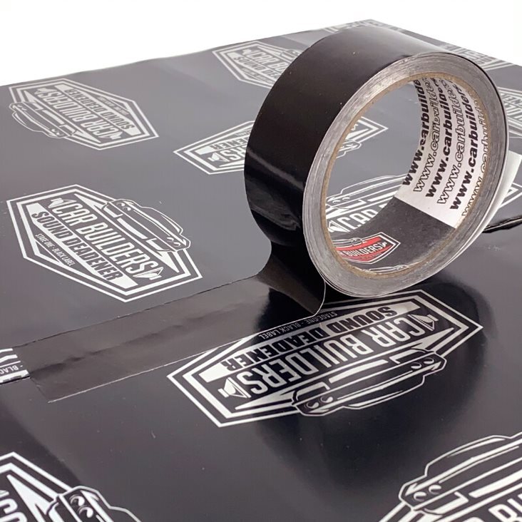 Car Builders CBA-FT-BLK Black Aluminium Foil Tape 1 x 10m roll