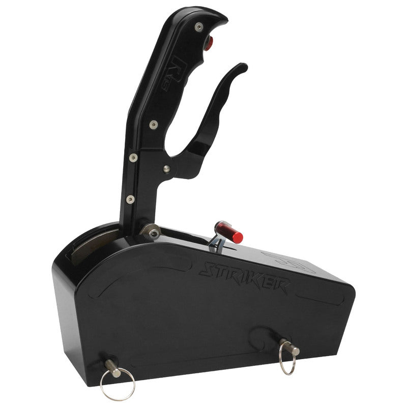 RTS RTS-SFT611323-BILL Automatic Gate Shifter Billet Striker Pistol Grip Billet Handle 1-Piece Billet Cover GM Powerglide TH350,TH400 Ford and Chrysler Kit