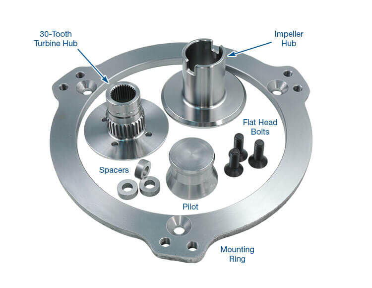 RTS RTS-TCR13-KIT Converter Mounting Ring Kit 300mm GM LS 30spl 4L60E 4L65E Kit