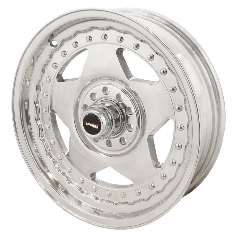 Street Pro Wheels STP005-174500 Street Pro Convo Pro Wheel Polished 17x4.5 in. For Holden For Chevrolet For Ford Dual Bolt Circle (-6) 2.50" Back Space