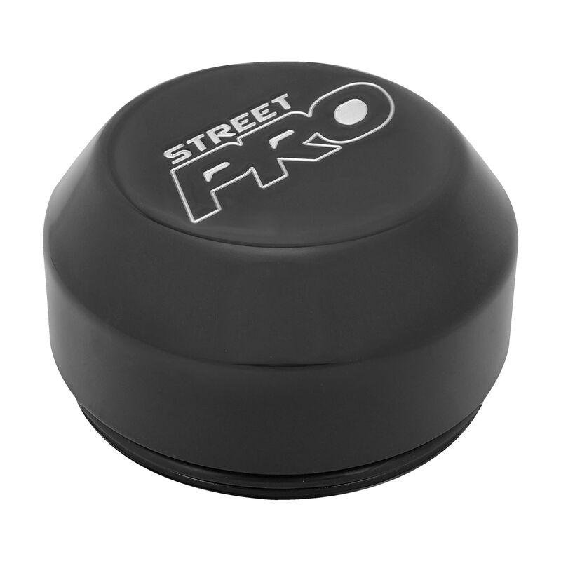 Street Pro Wheels STP009-CL90F-BK Billet Centre Cap For 009 Wheels 34mm Height Installed Press In with O-Ring Black