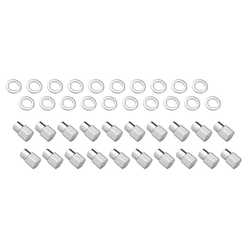 Street Pro Wheels STP-WN5105K20 Wheel Lug Nut kit Chrome Dome Medium Mag Length 1.38 M12 x 1.5 0.55 Shank Set of 20