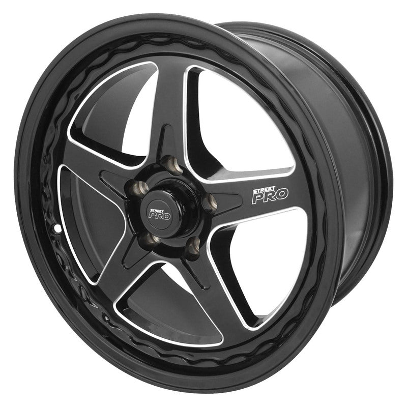 Street Pro Wheels STP002-178000COM-BK Street Pro ll Convo Pro Wheel Black 17x8 in. Commodore Bolt Circle 5 x 120mm (42) 6.15 in. Back Space