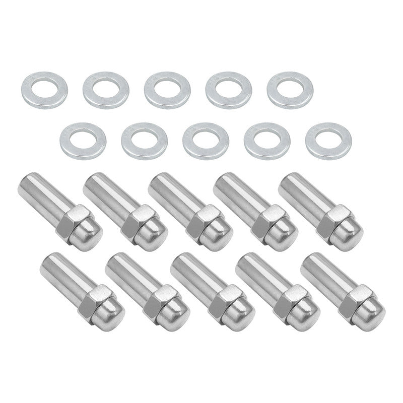 Street Pro Wheels STP-WN5120K10-CHM Wheel Lug Nut Kit Chrome Cragar Weld SST Mag Length 2.125 1/2' 1.380 inch Shank Set of 10