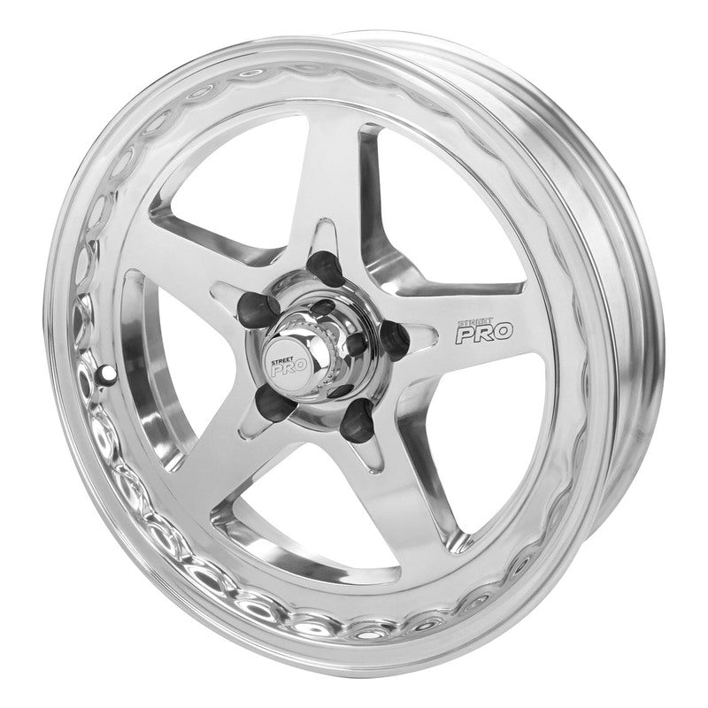 Street Pro Wheels STP002-174000-POL Street Pro ll Convo Pro Wheel Polished 17x4.5' For Holden For Chevrolet Bolt Circle 5 x 4.75' (-26) 1-3/4' Back Space
