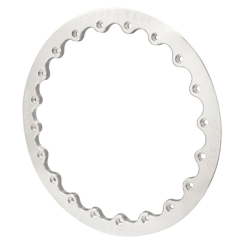 Street Pro Wheels STP009-BL001-POL Street Pro 009 Series Rear Beadlock Ring 15'' Polished Billet Aluminium Each