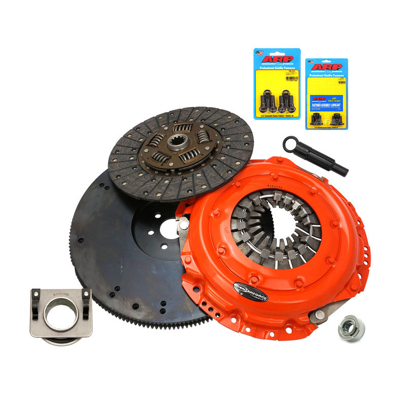 RTS RTS-FW002-CEN-BLK & Centerforce Performance Series 11'' Clutch & Black Flywheel Assembly Ford V8 289 302 351 Windsor & Cleveland Kit