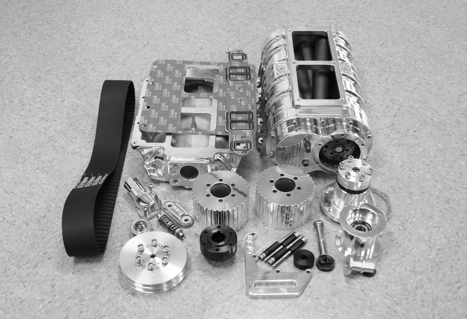 Blower Drive Service BK-3022K Chevy 265-350 Billet 6-71 Stage 1 Polished Blower Kit w/ 2V Pulley