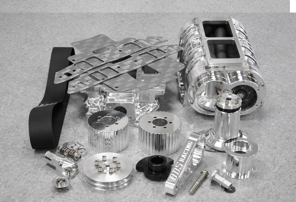 Blower Drive Service BK-3052K Chevy 454 Billet 8-71 Stage 1 Polished Blower Kit w/ 2V Pulley