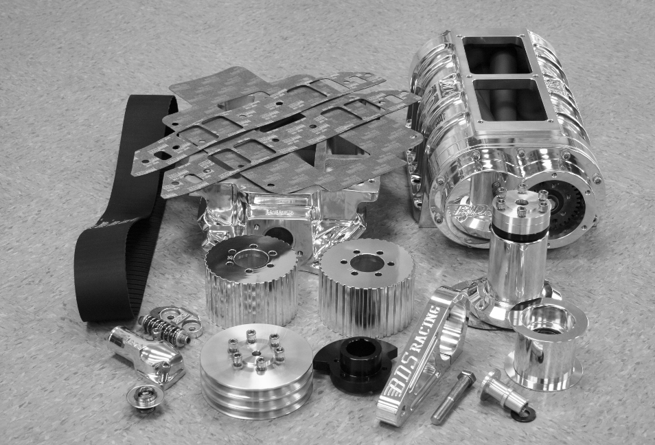 Blower Drive Service BDS-BK-3053K Chevy 454 3V Polished 8-71 Blower Kit Stage 1