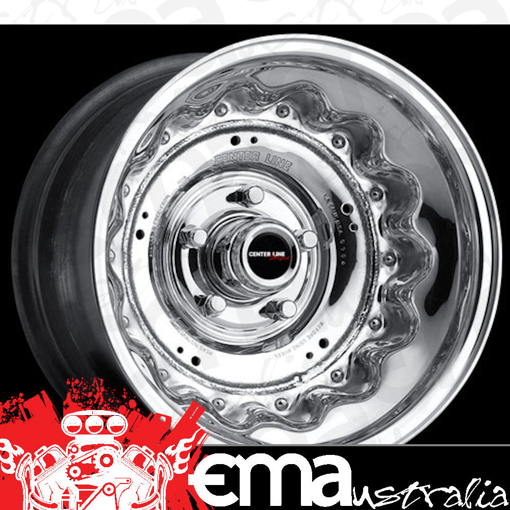 Center Line CE09-5103-545 G2 15" x 10" Wheel - Hi-Polish Mirror Finish 5x4.5" Ford Bolt Circle 3-3/8" Backspace