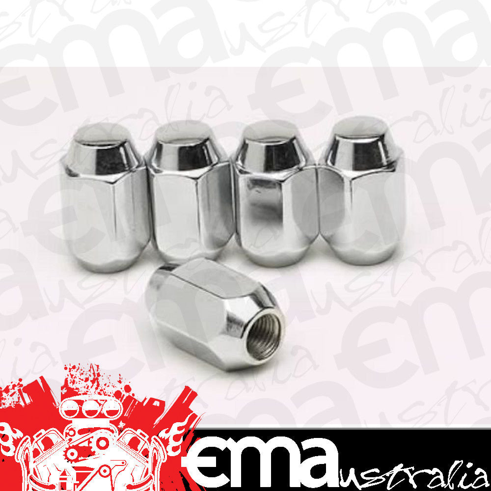 Center Line CEL-5264 Acorn Wheel Nuts Closed End 14mm x 1.5 Rh Chrome 5 Pack