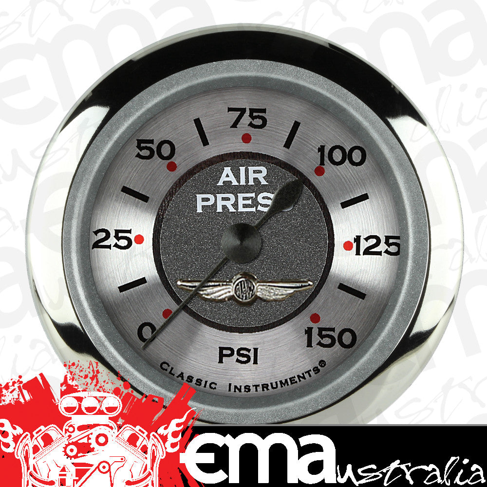 Classic Instruments AW118SRC All American - Air Pressure Gauge Full Sweep 2-1/8"