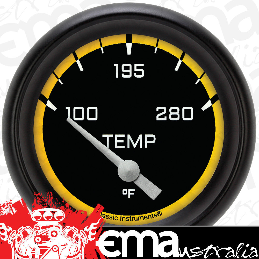 Classic Instruments AX226YBPF Autocross Yellow w/ Black Performance Bezel 2 5