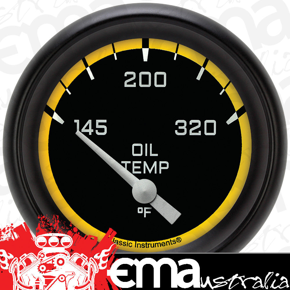 Classic Instruments AX228YBPF Autocross Yellow w/ Black Performance Bezel 2 5